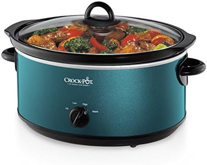 7 Quart Manual Slow Cooker – Turquoise - Curated Catalog Z5