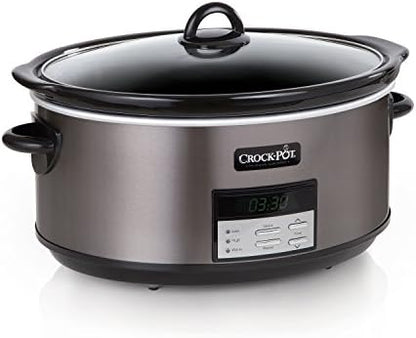 8 Quart Programmable Slow Cooker with Auto Warm - Curated Catalog Y4