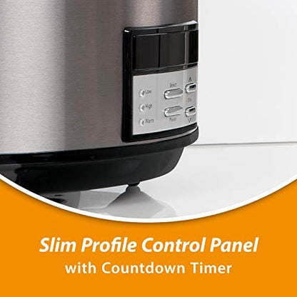 8 Quart Programmable Slow Cooker with Auto Warm - Curated Catalog Y4
