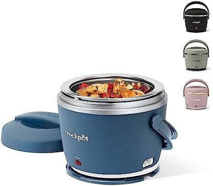 Electric Lunch Box Food Warmer 20oz – Faded Blue - Curated Catalog A8