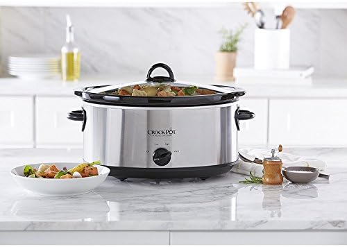 7 Quart Oval Manual Slow Cooker – Stainless Steel - Curated Catalog S4