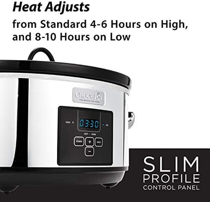 7 Quart Programmable Slow Cooker – Polished Platinum - Curated Catalog C2