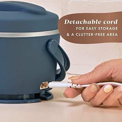 Electric Lunch Box Food Warmer 20oz – Faded Blue - Curated Catalog A8