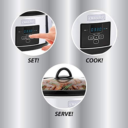 7 Quart Programmable Slow Cooker – Polished Platinum - Curated Catalog C2