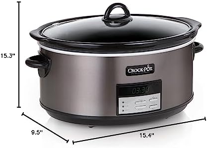 8 Quart Programmable Slow Cooker with Auto Warm - Curated Catalog Y4