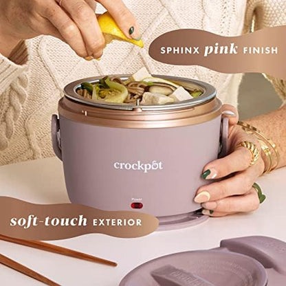 Electric Lunch Box Food Warmer 20oz – Blush Pink - Curated Catalog T3