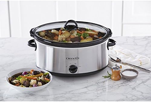 7 Quart Oval Manual Slow Cooker – Stainless Steel - Curated Catalog S4