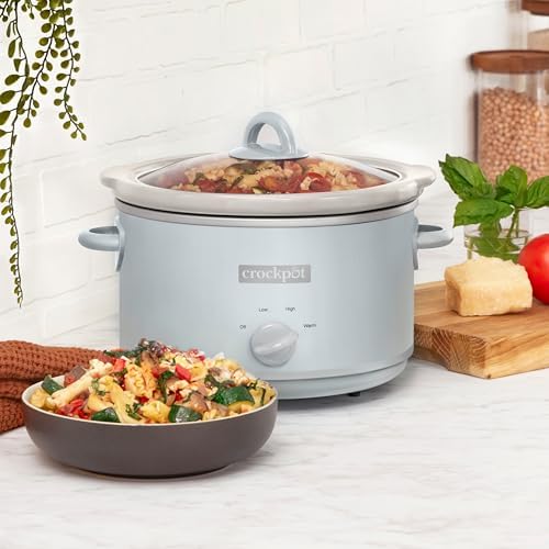 4.5 Quart Manual Slow Cooker – Macaroon Blue - Curated Catalog S4