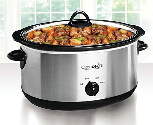 7 Quart Oval Manual Slow Cooker – Stainless Steel - Curated Catalog S4