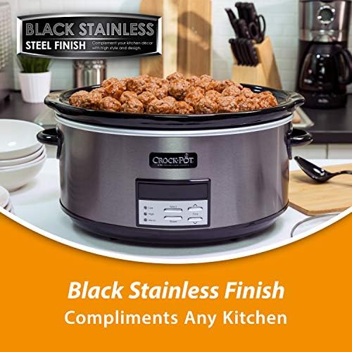 8 Quart Programmable Slow Cooker with Auto Warm - Curated Catalog Y4