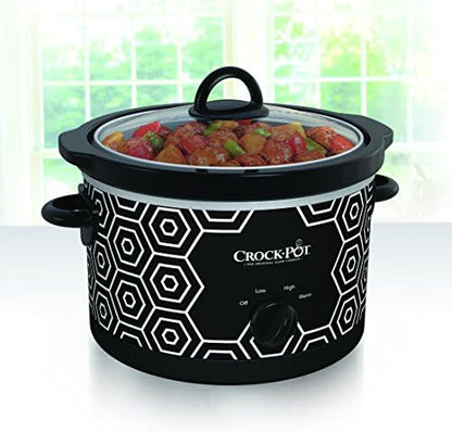 4.5 Quart Portable Slow Cooker – Black & White - Curated Catalog I2