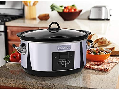 7 Quart Programmable Slow Cooker – Polished Platinum - Curated Catalog C2