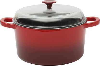 3 Quart Enameled Cast Iron Dutch Oven – Aqua - Curated Catalog H0
