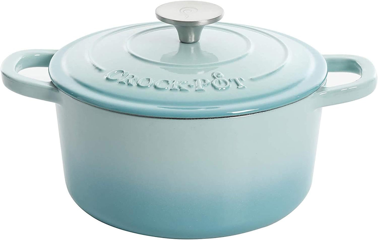 3 Quart Enameled Cast Iron Dutch Oven – Aqua - Curated Catalog D9
